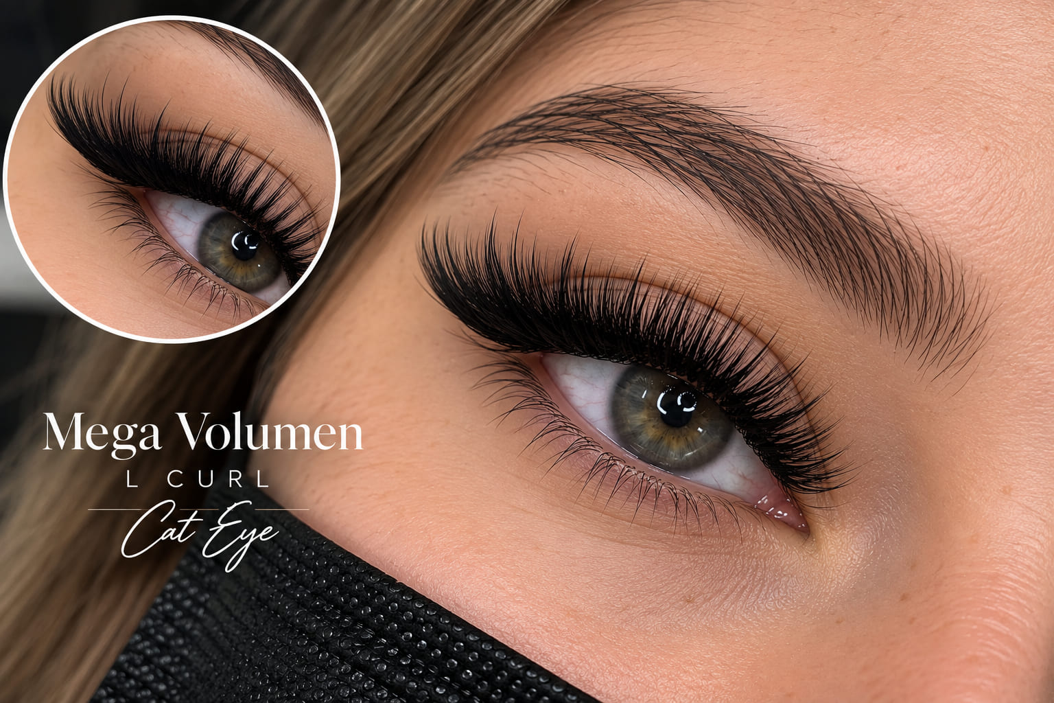 Mega Volumen L Curl Cat Eye